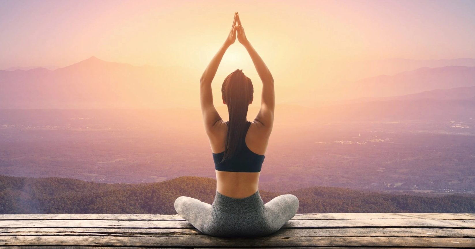 Woman practicing yoga for weight loss